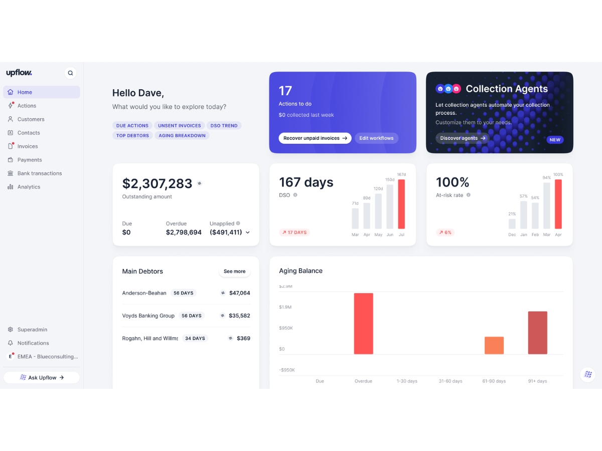 Upflow-dashboard