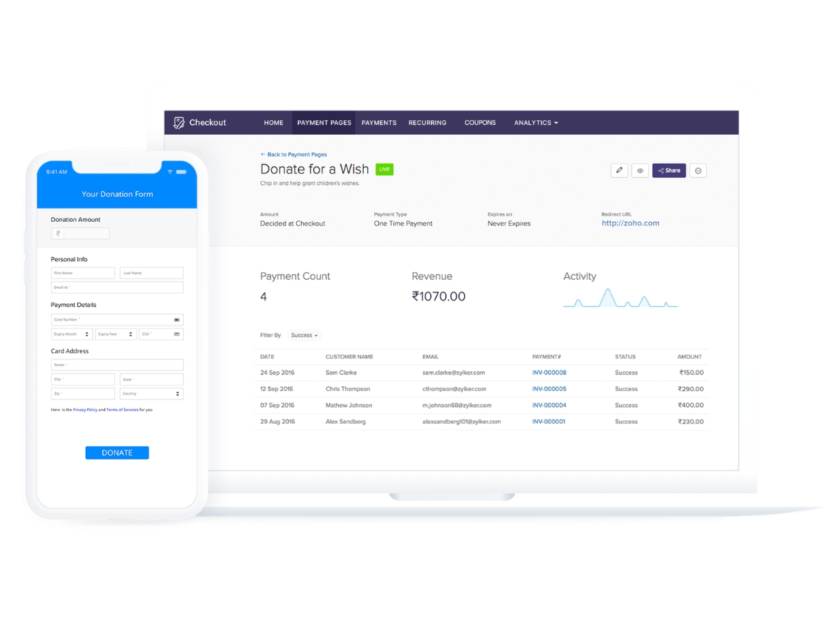 Zoho Checkout-overview