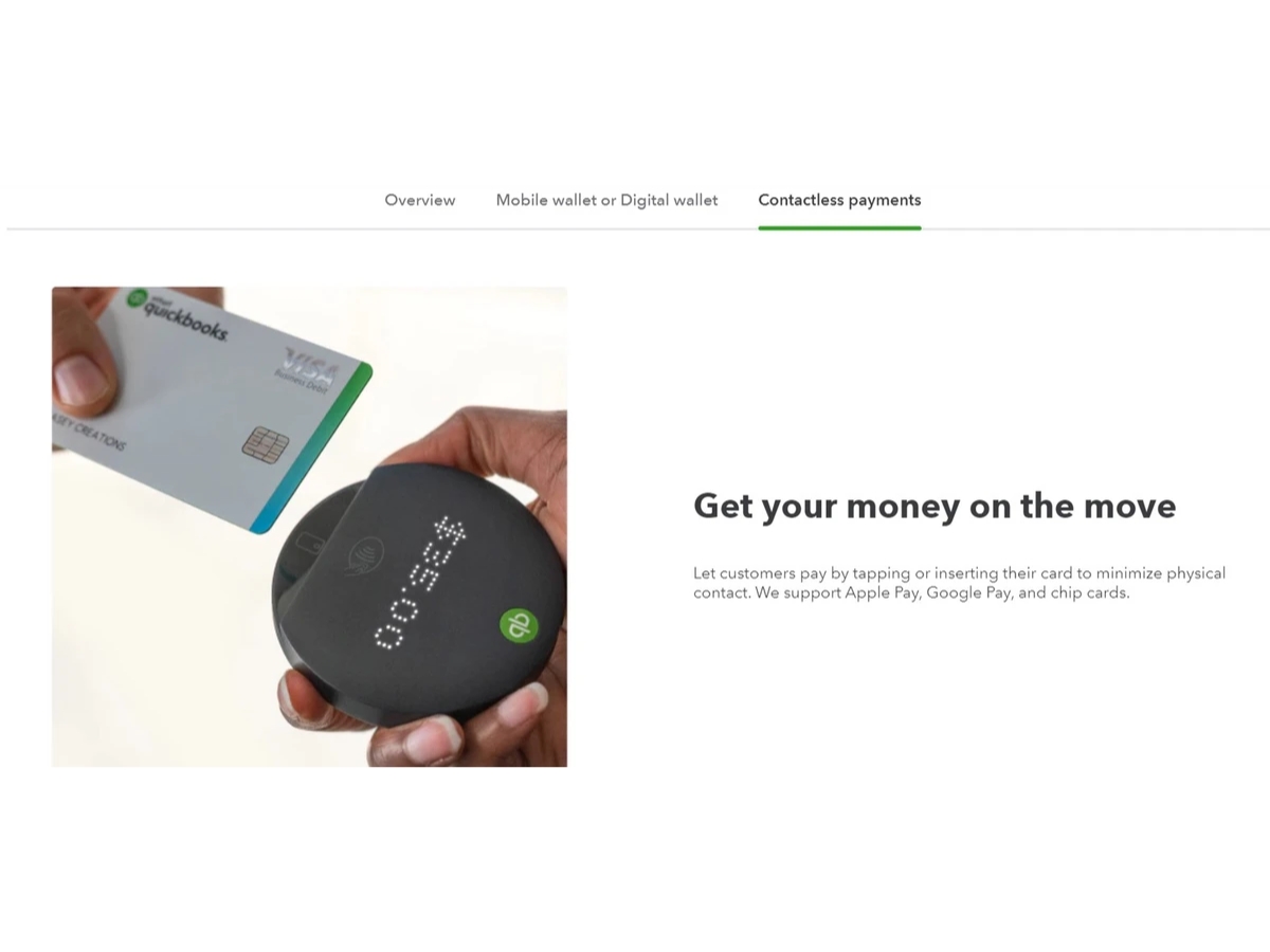 Quickbooks GoPayment-contactless