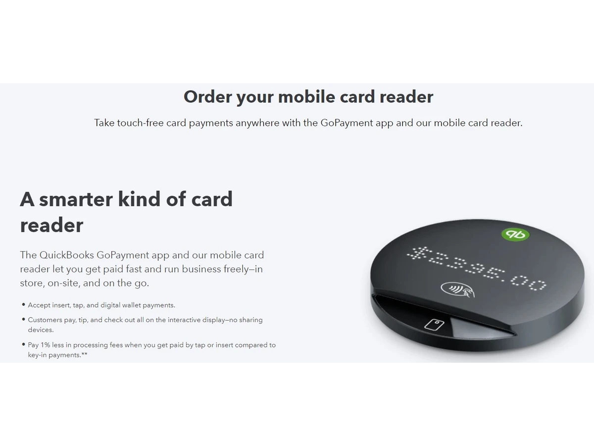 Quickbooks GoPayment-tap payments