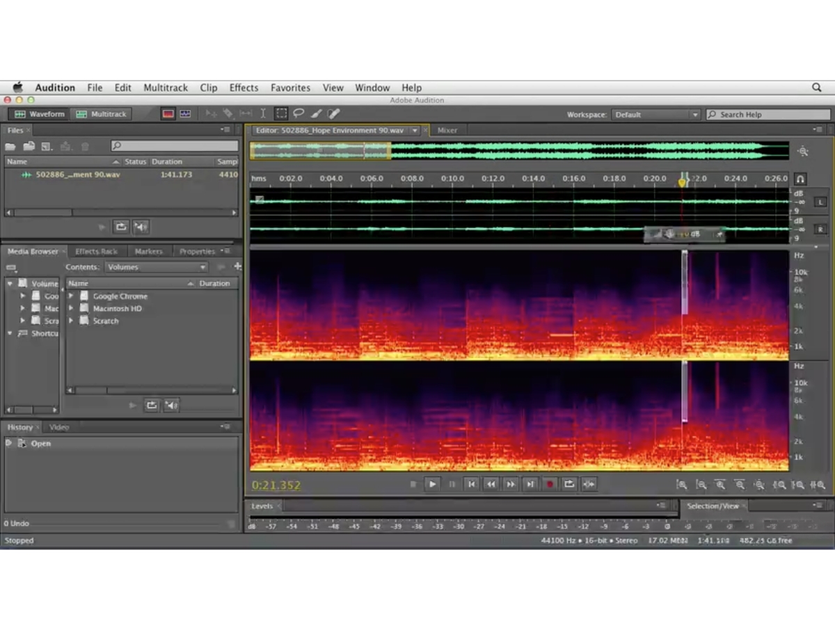 Adobe Audition-waveform