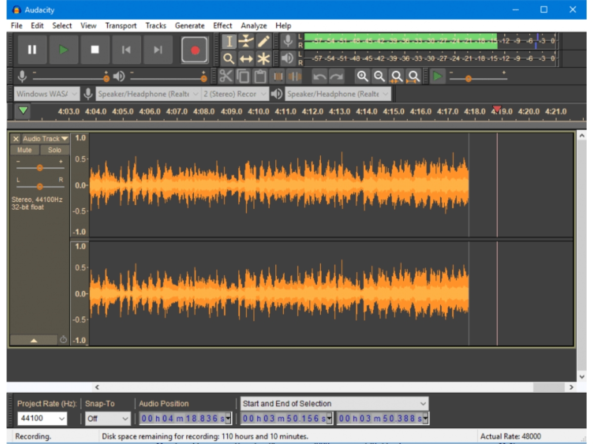 Audacity-audio editing