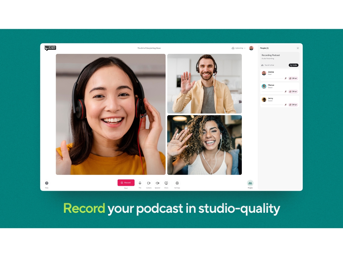 Podcastle AI-record