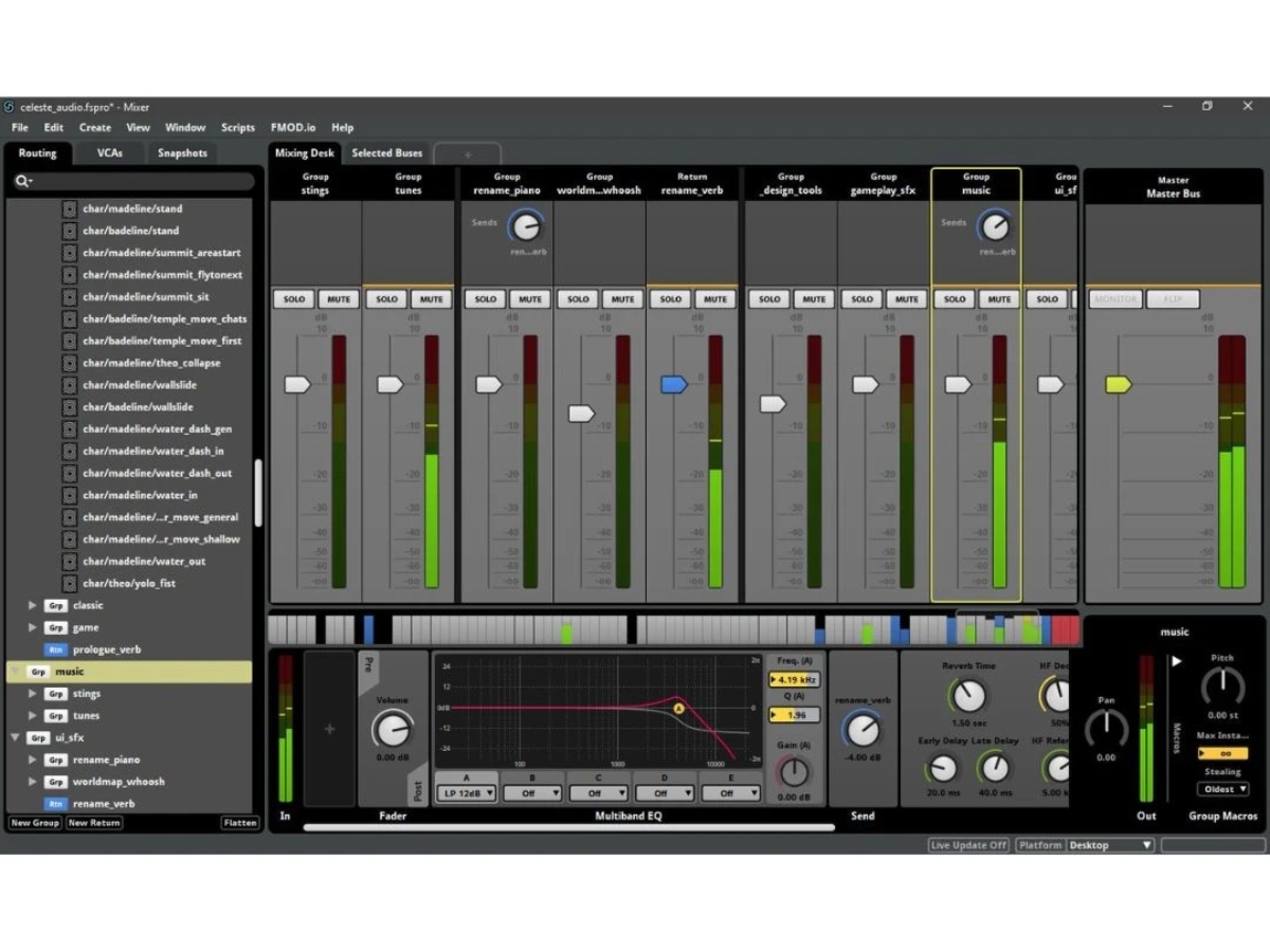FMOD-mixer