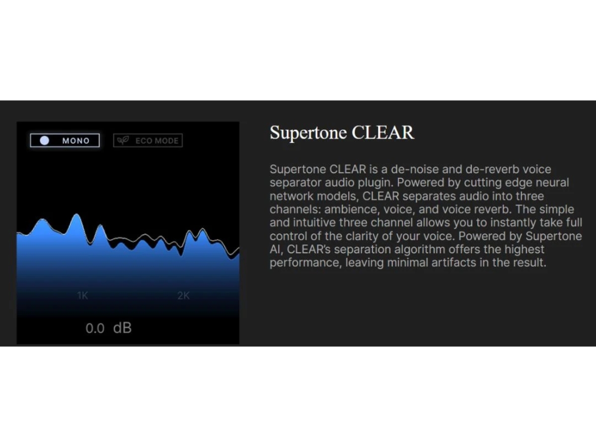 Supertone CLEAR-de-noise