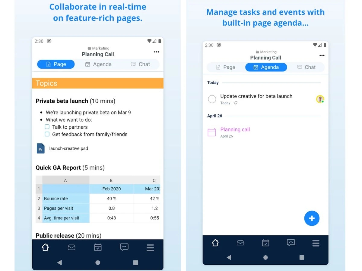 Samepage-collaboration