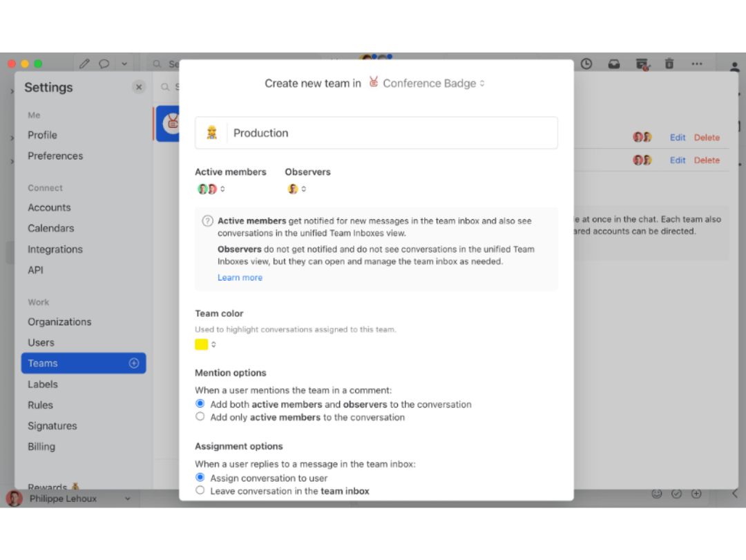 Missive-Team Inboxes