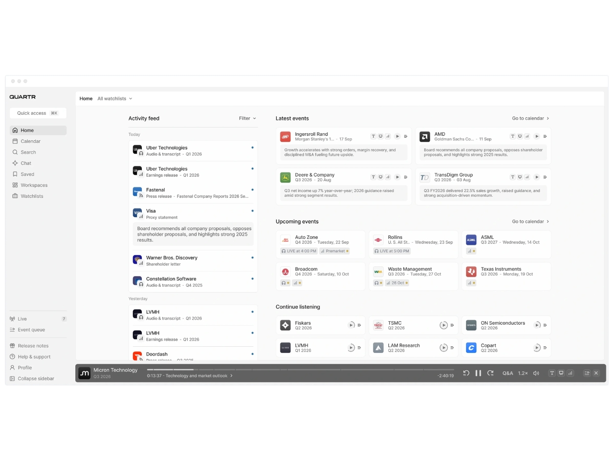 Quartr-dashboard