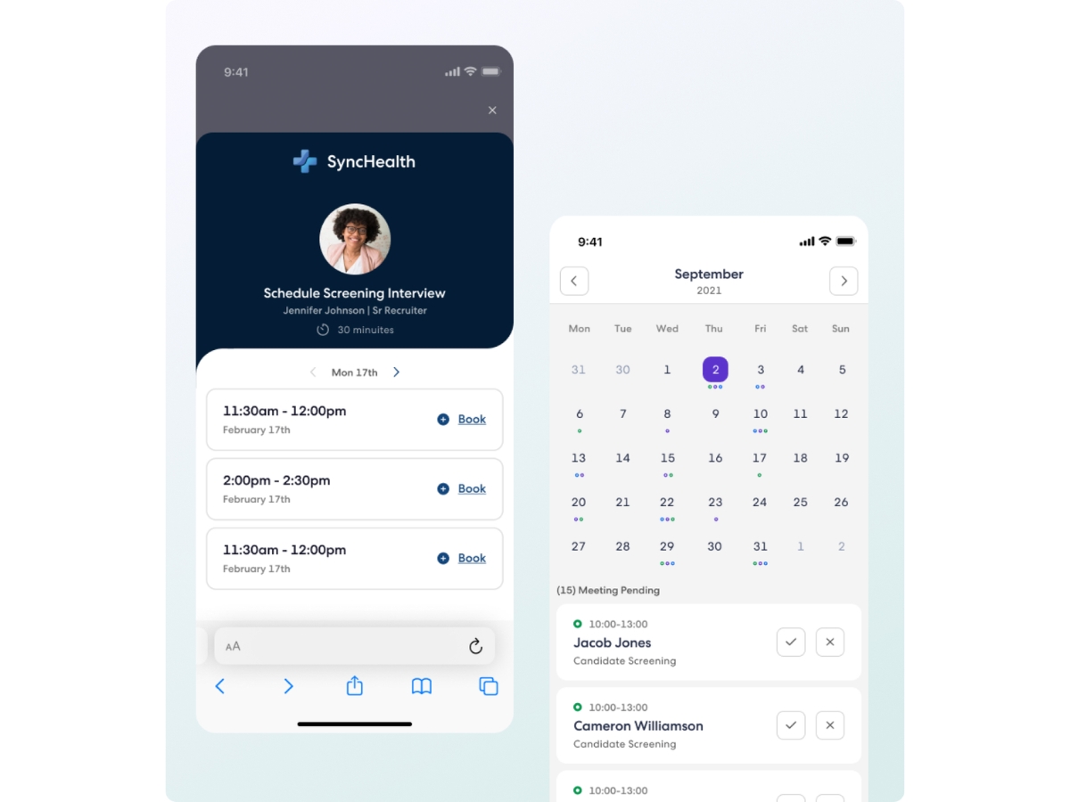 Sense-interview scheduling
