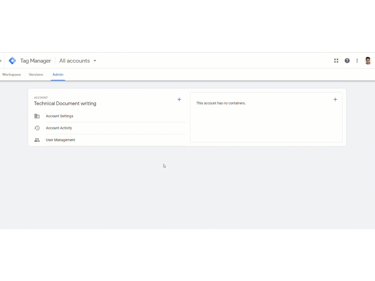 Google Tag Manager-admin