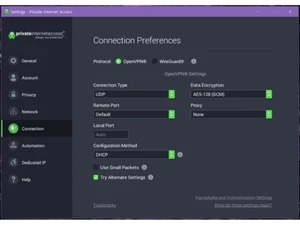 private internet access connection