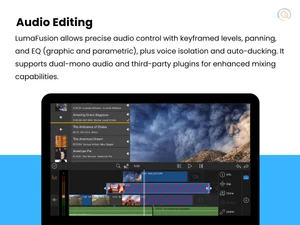 LumaFusion audio editing