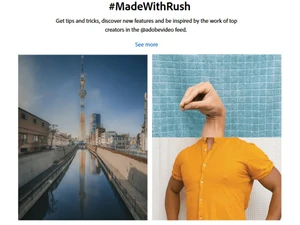 Adobe Premiere Rush made with rush