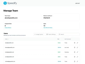 Speedify dashboard