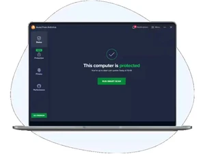 Avast Antivirus dashboard