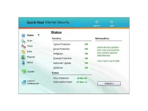 Quick Heal Internet Security scan
