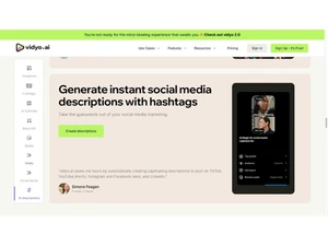 Vidyo AI descriptions
