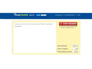 PlagTracker dashboard