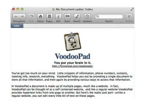 VoodooPad home