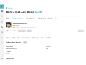 Mailchimp Marketing Platform lists