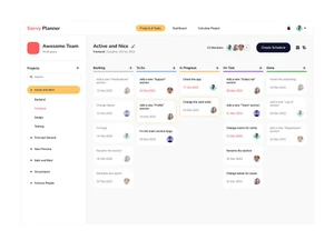 Savvy Planner active