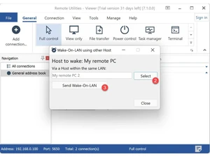 Remote Utilities control