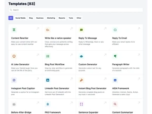 Easy Peasy AI Templates