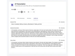 Easy Peasy AI Transcription