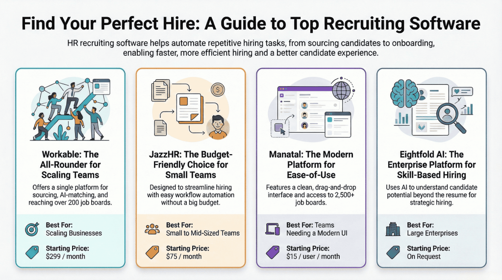 Hr recruitment software categorised by use cases