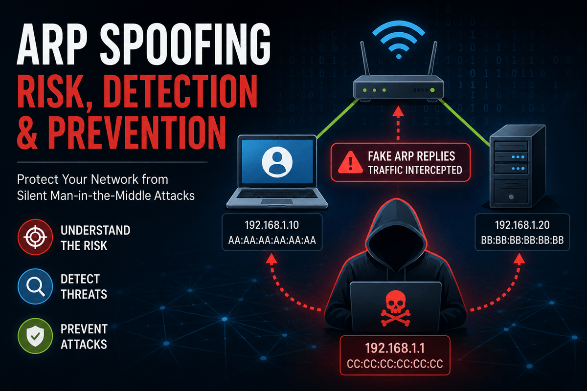 What is ARP Spoofing? Risk, Detection & Prevention-feature image