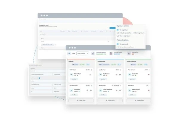 Manage and track sales