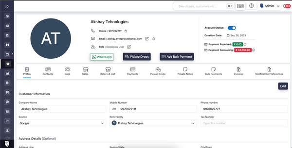 Bytephase Customer Profile