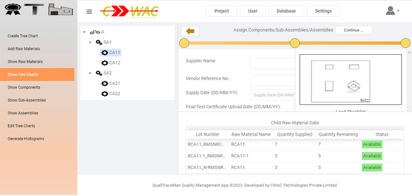 Add Component Lot Data Feature