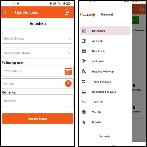Add Response in Lead After Call is Done