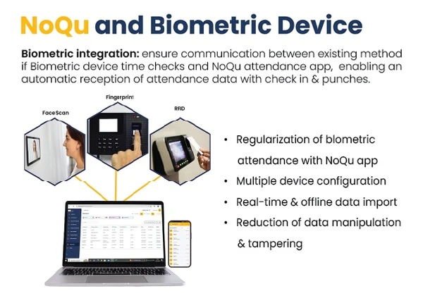Seamless Biometric Integration with NoQu Attendance App