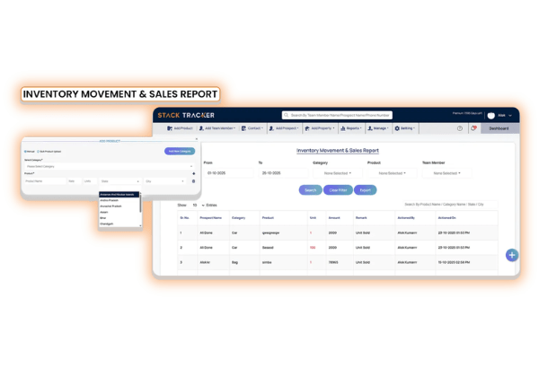 Inventory Movement & Sales Report