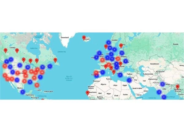 Real time map view