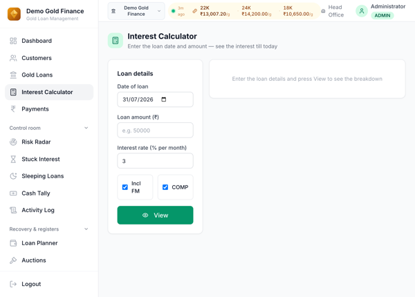 Interest Calculator