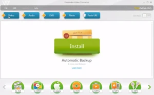 Freemake automatic backup