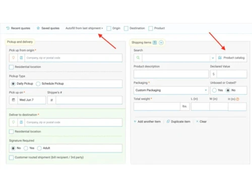 freightview shipment