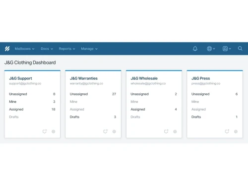 Help Scout dashboard