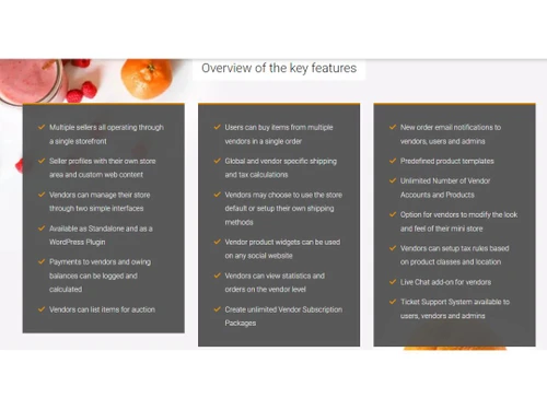 Ixxo Multi Vendor Software features
