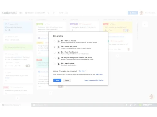 Kanbanchi share document