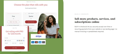 leadpages sales & checkouts