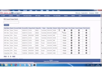 qelocity-cheque-record