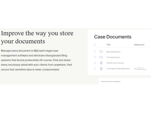 Mycase Store documents