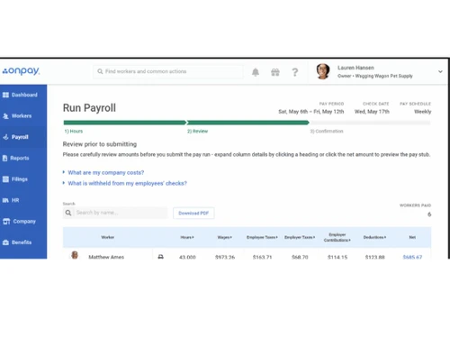 Onpay run payroll