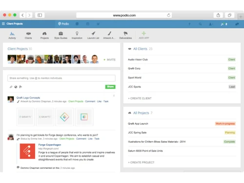 Podio Client Projects