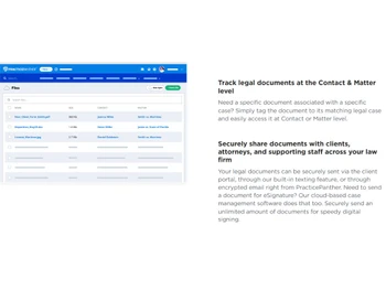 PracticePanther Track document