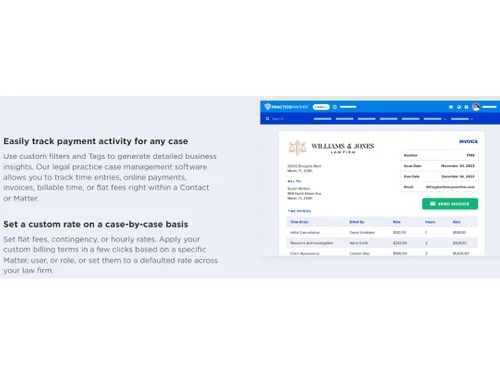 PracticePanther Track payement